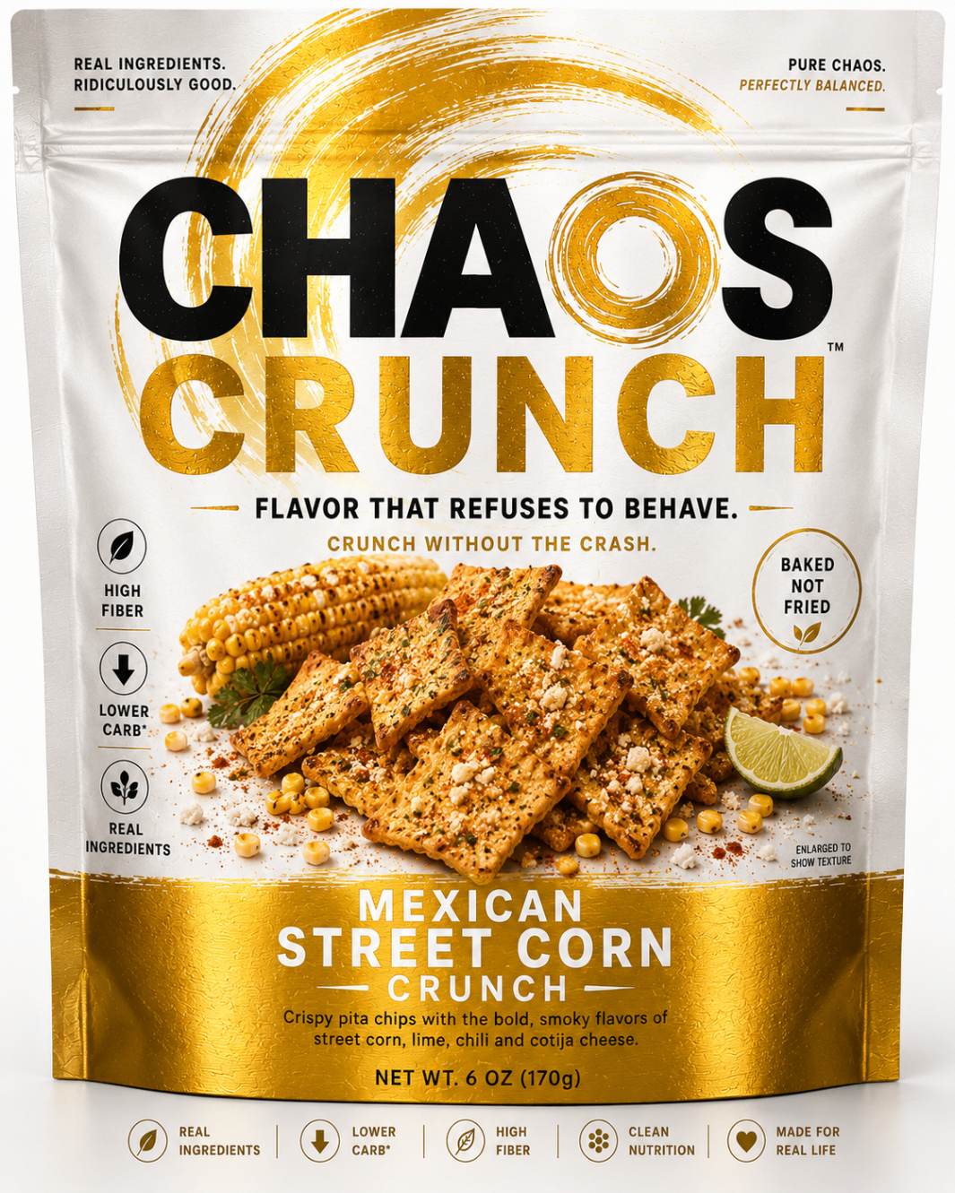 Chaos Pitas Mexican Street Corn package